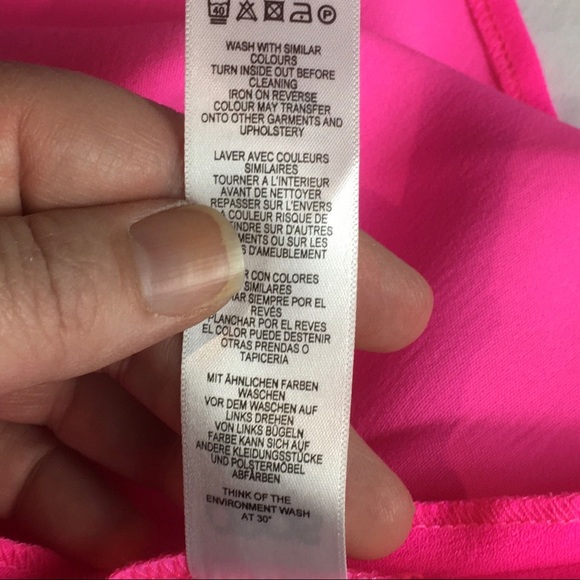 ASOS Petite Womens Dress Hot Pink Drop Waist Beachy Babydoll Strappy Sz 2P NWT - Picture 7 of 9